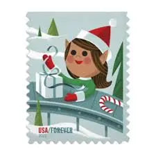 2022 USa Forever Holiday Elves Stamps