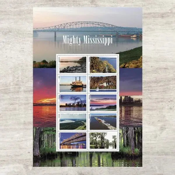 2022 USa Forever Mighty Mississippi Stamps
