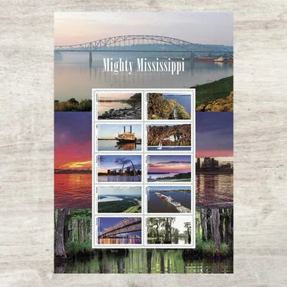 2022 USa Forever Mighty Mississippi Stamps