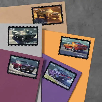 2022 USa Forever PONY CAR 2022 USPS Pony Cars Stamps