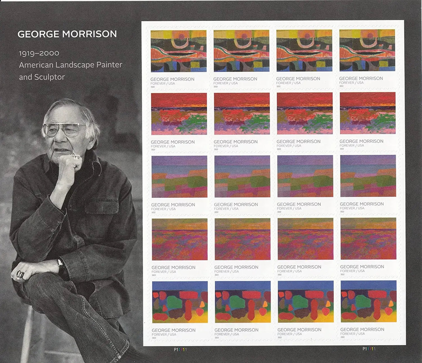2022 USa Forever George Morrison Stamp