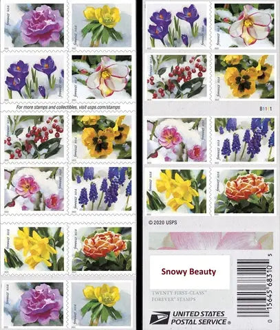 2022 USa Forever Snowy Garden Beauty Stamps
