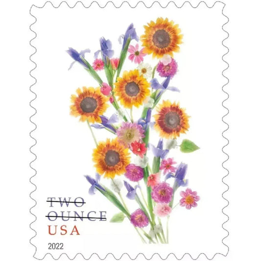 2022 USa Forever Two Ounce Sunflower Bouquet Stamps