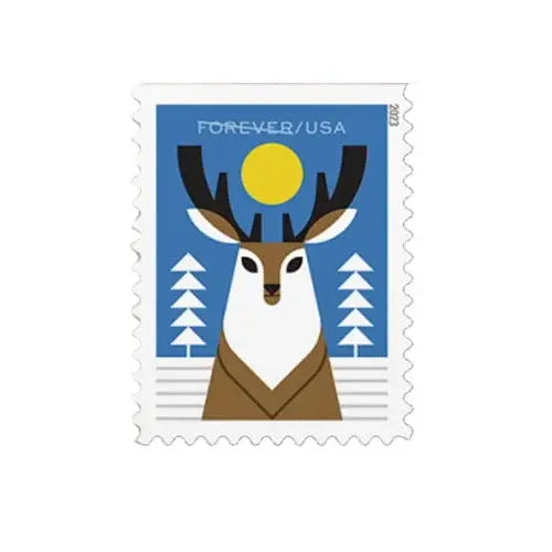 2023 USa Forever Winter Woodland Animals Stamps