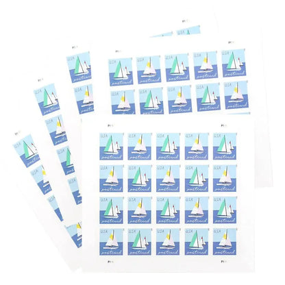 2023 USa Forever Sailboats Postcard Stamps
