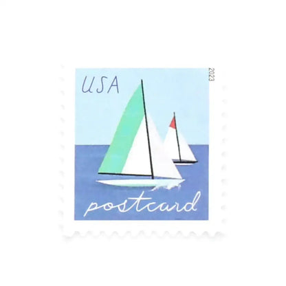 2023 USa Forever Sailboats Postcard Stamps