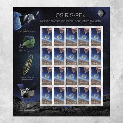 2023 USa Forever Osiris-REx Mission to Asteroid Bennu and Return to Earth Stamps