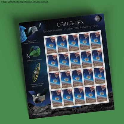 2023 USa Forever Osiris-REx Mission to Asteroid Bennu and Return to Earth Stamps