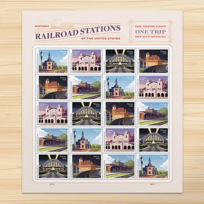 2023 USa Forever Railroad Stations Stamps