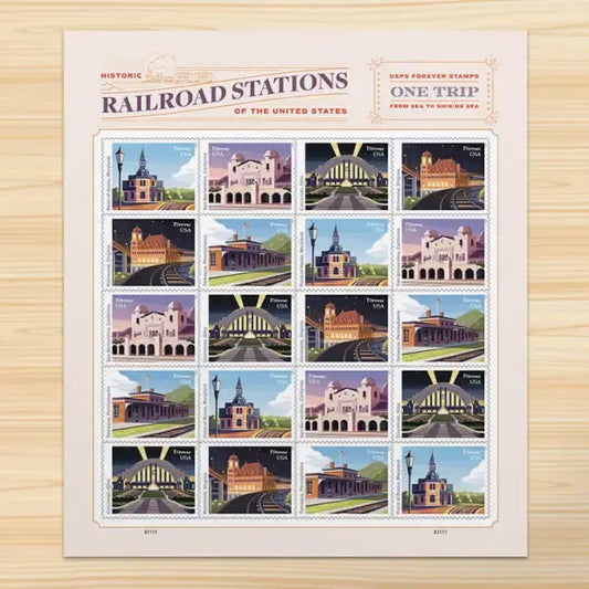 2023 USa Forever Railroad Stations Stamps