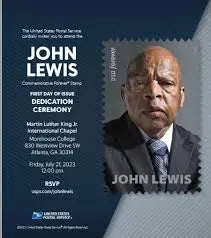 2023 USa Forever John Lewis Stamps