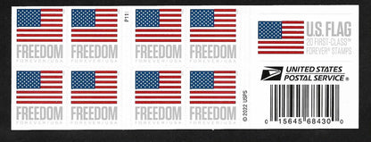 2023 USa Forever freedom flag stamp
