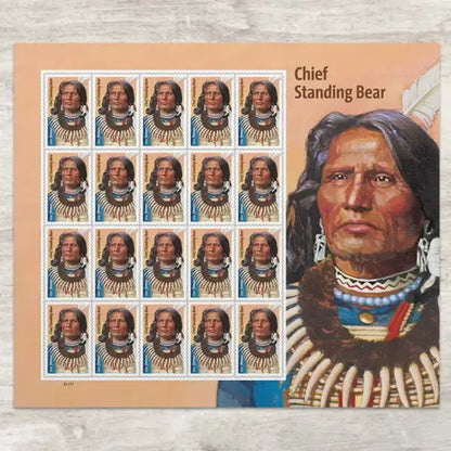 2023 USa Forever Chief Standing Bear Stamps