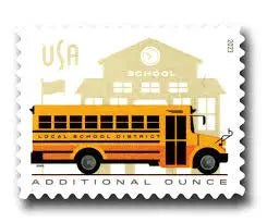 2023 USa Forever School Bus Additional Ounce Stamps