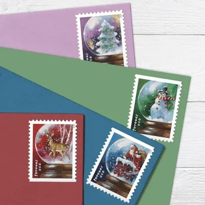 2023 USa Forever Snow Globes Booklet Stamps