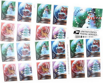 2023 USa Forever Snow Globes Booklet Stamps