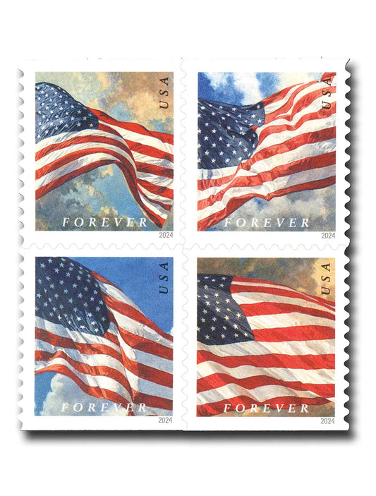 2024 USa Forever flags first class postage stamps