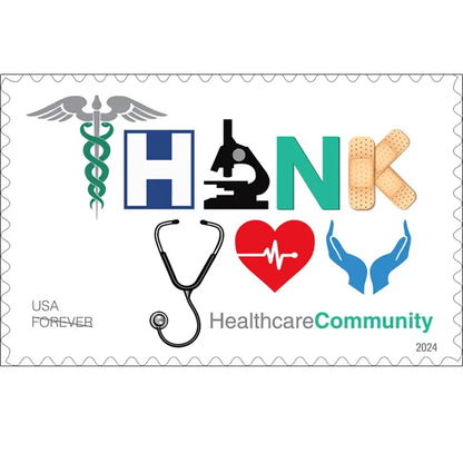 2024 USa Forever Thank You Healthcare Community Stamps