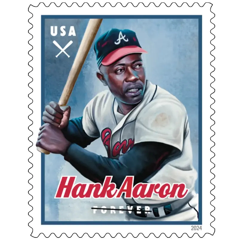 2024 USa Forever Hank Aaron Stamps