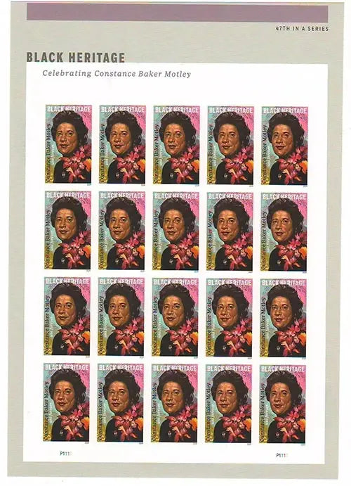 2024 USa Forever Constance Baker Motley Stamps