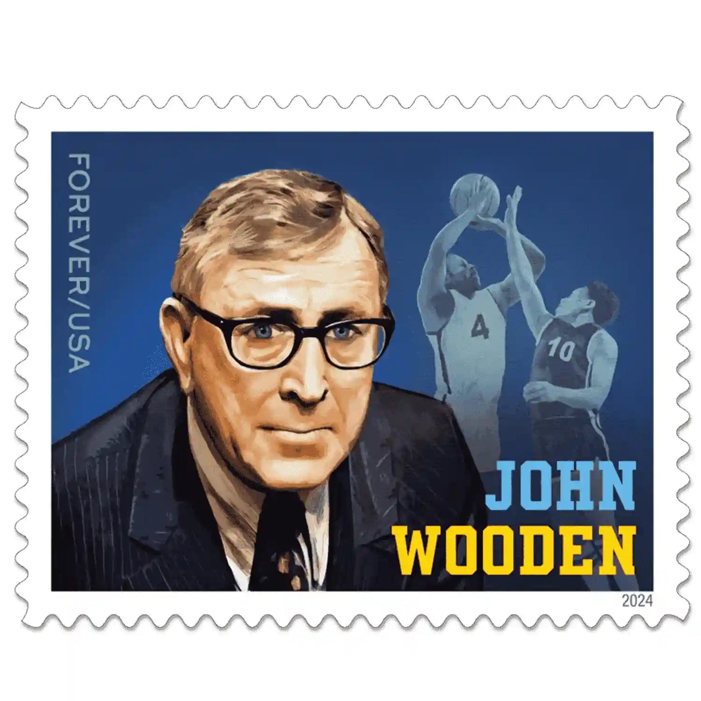 2024 USa Forever John Wooden Stamps