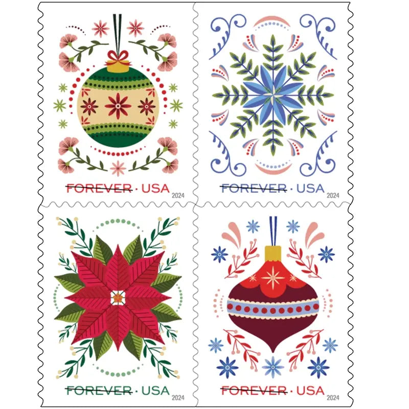 2024 USa Forever Holiday Joy Stamps