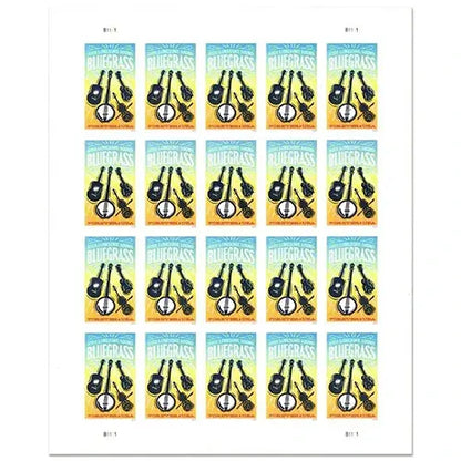 2024 USa Forever Bluegrass Guitar Stamps
