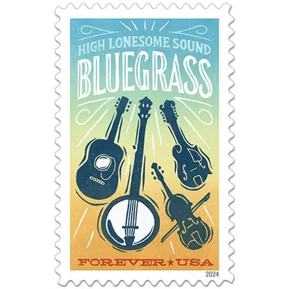 2024 USa Forever Bluegrass Guitar Stamps