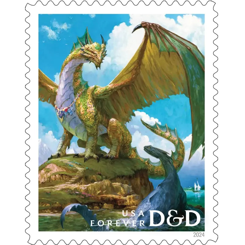 2024 USa Forever Dungeons & Dragons stamps