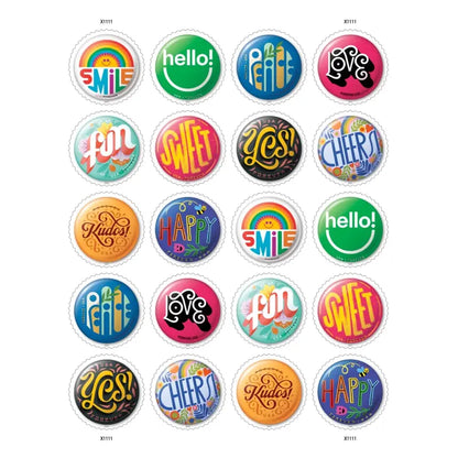 2024 USa Forever Pinback Buttons Stamps