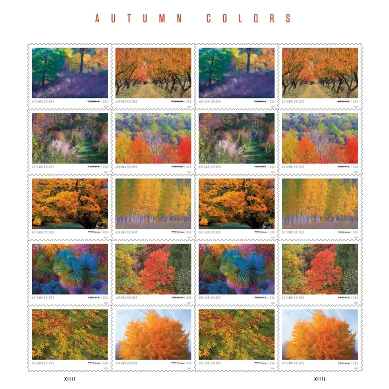2024 USa Forever Autumn Colors Stamps