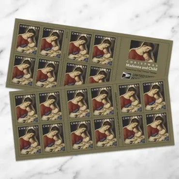 2024 USa Forever Christmas Madonna and Child Stamps