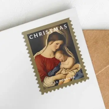 2024 USa Forever Christmas Madonna and Child Stamps