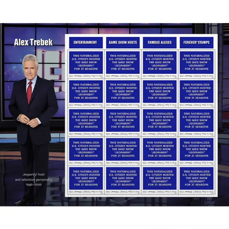 2024 USa Forever Alex Trebek Stamps