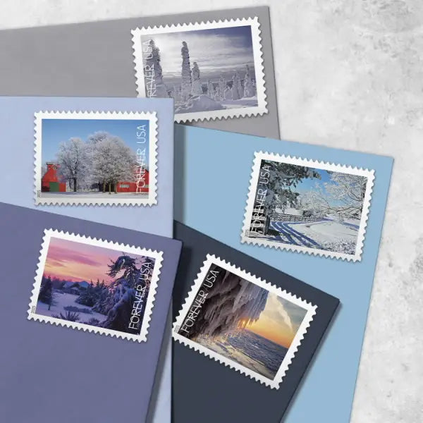 2025 USa Forever Winter Landscapes Stamps