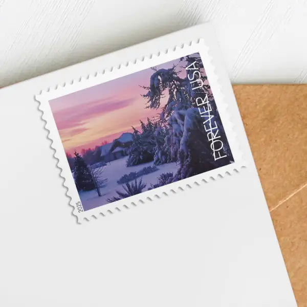2025 USa Forever Winter Landscapes Stamps