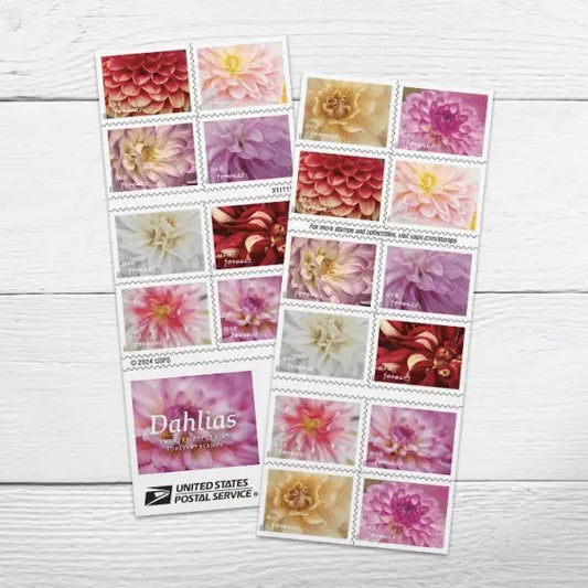 2025 USa Forever Dahlias Stamps