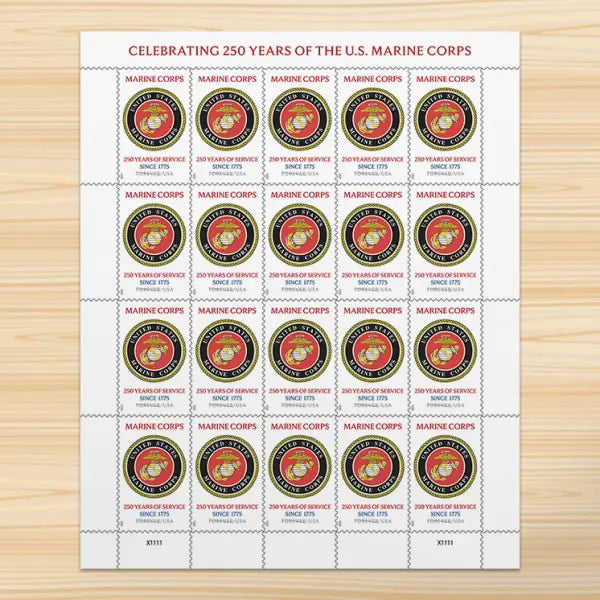 2025 USa Forever Marine Corps 250th Anniversary Commemorative Stamps