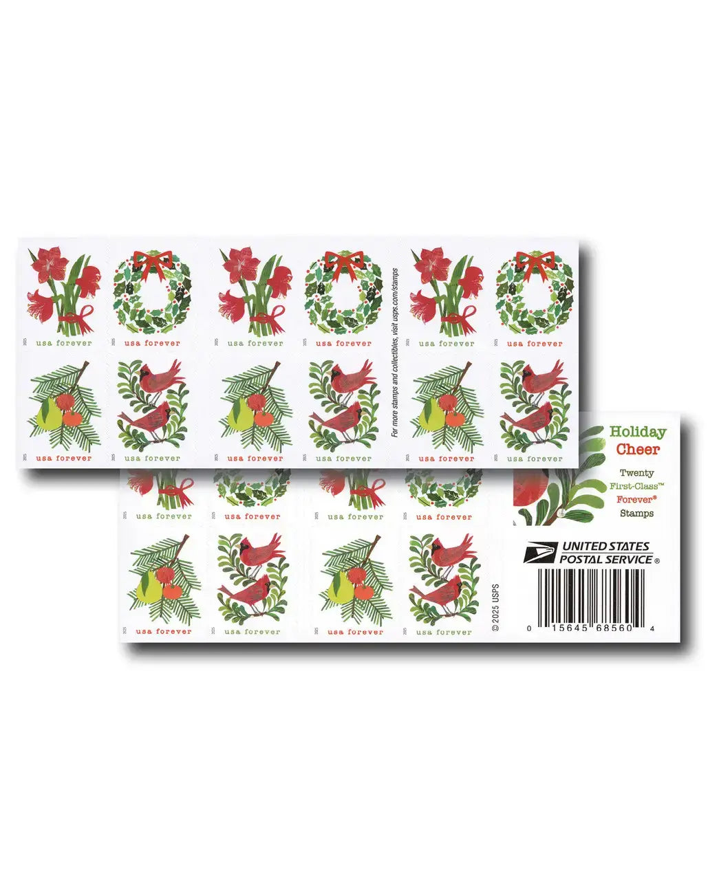 2025 USa Forever Holiday Cheer Stamps
