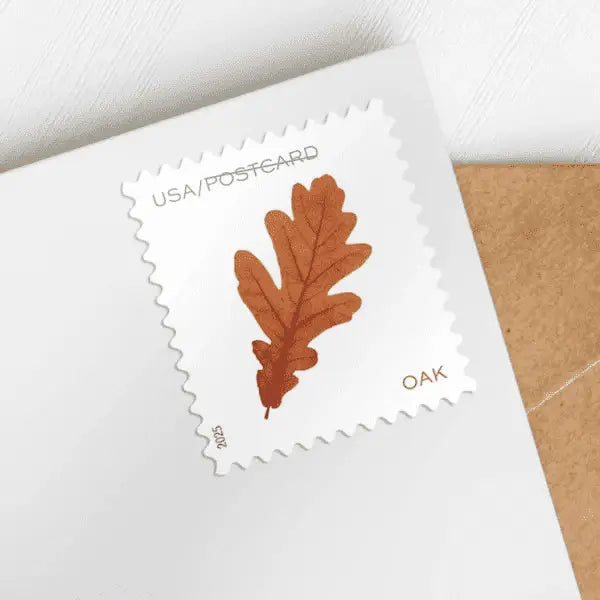 2025 USa Forever Vibrant Leaves Postcard Stamps Coil