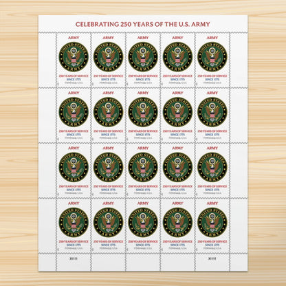 2025 USa Forever Army 250th Anniversary Commemorative Stamps
