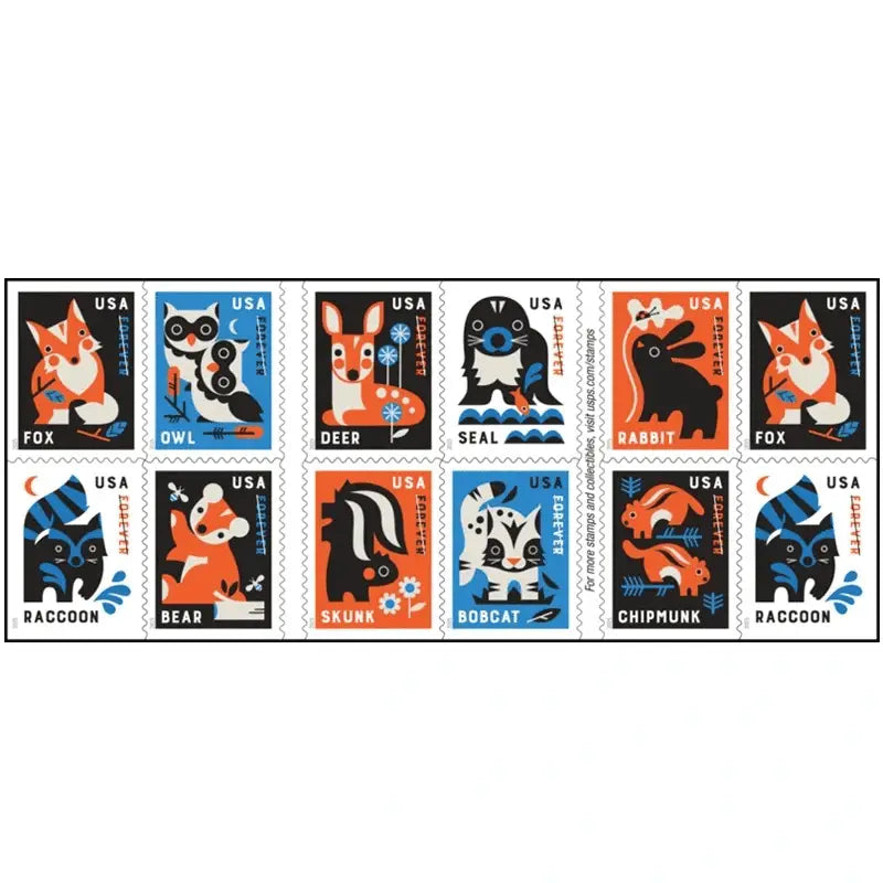 2025 USa Forever Baby Wild Animals Stamps
