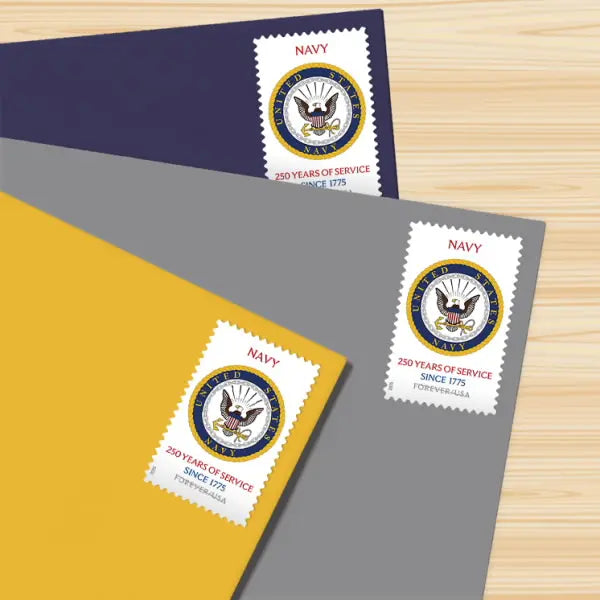 2025 USa Forever Navy 250th Anniversary Commemorative Stamps
