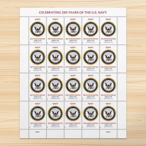 2025 USa Forever Navy 250th Anniversary Commemorative Stamps