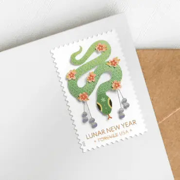 2025 USa Forever Lunar New Year Year of the Snake Stamps