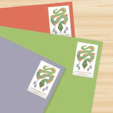 2025 USa Forever Lunar New Year Year of the Snake Stamps