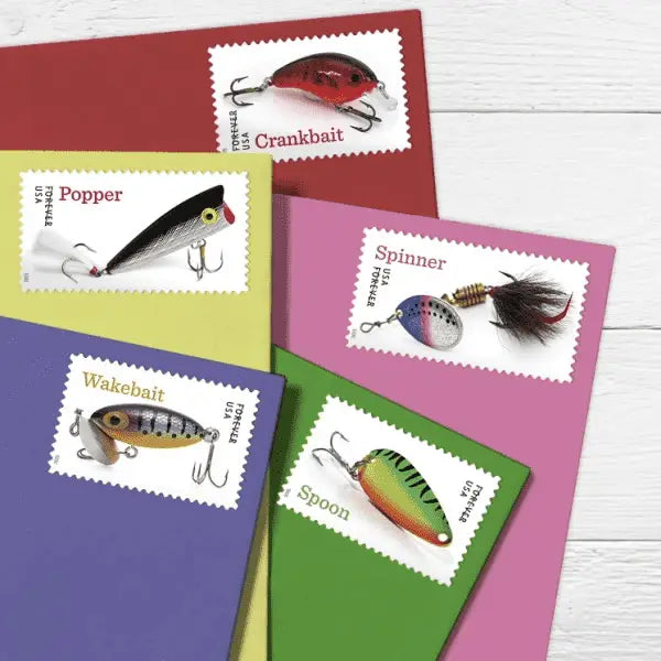 2025 USa Forever Freshwater Fishing Lures Stamps