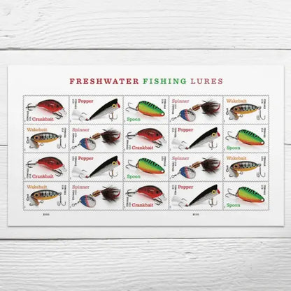2025 USa Forever Freshwater Fishing Lures Stamps