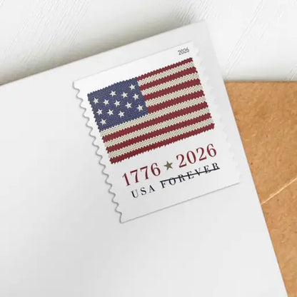 2026 Flag Pane of 20 Forever Stamp.