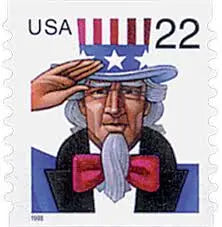 1998 USa Forever Uncle Sam Postage Stamps